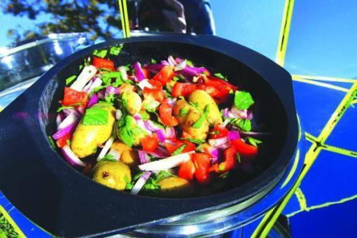 vegetable meal on the SUNGOOD solar cooker