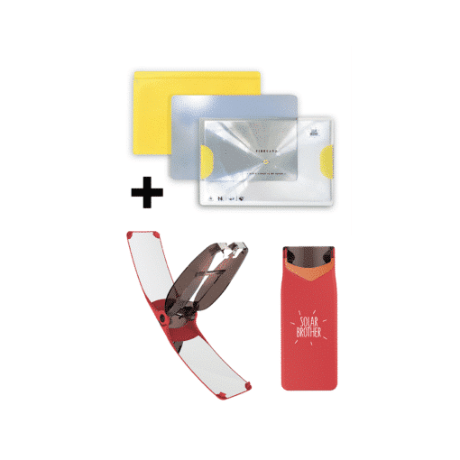 Accendino solare rosso + kit avventura