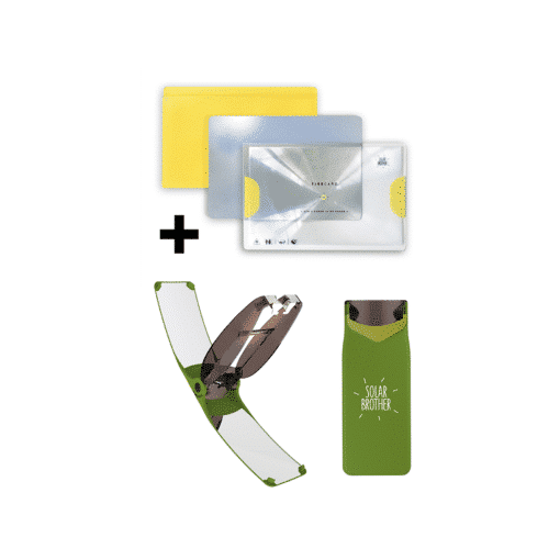 Accendino solare verde + kit avventura