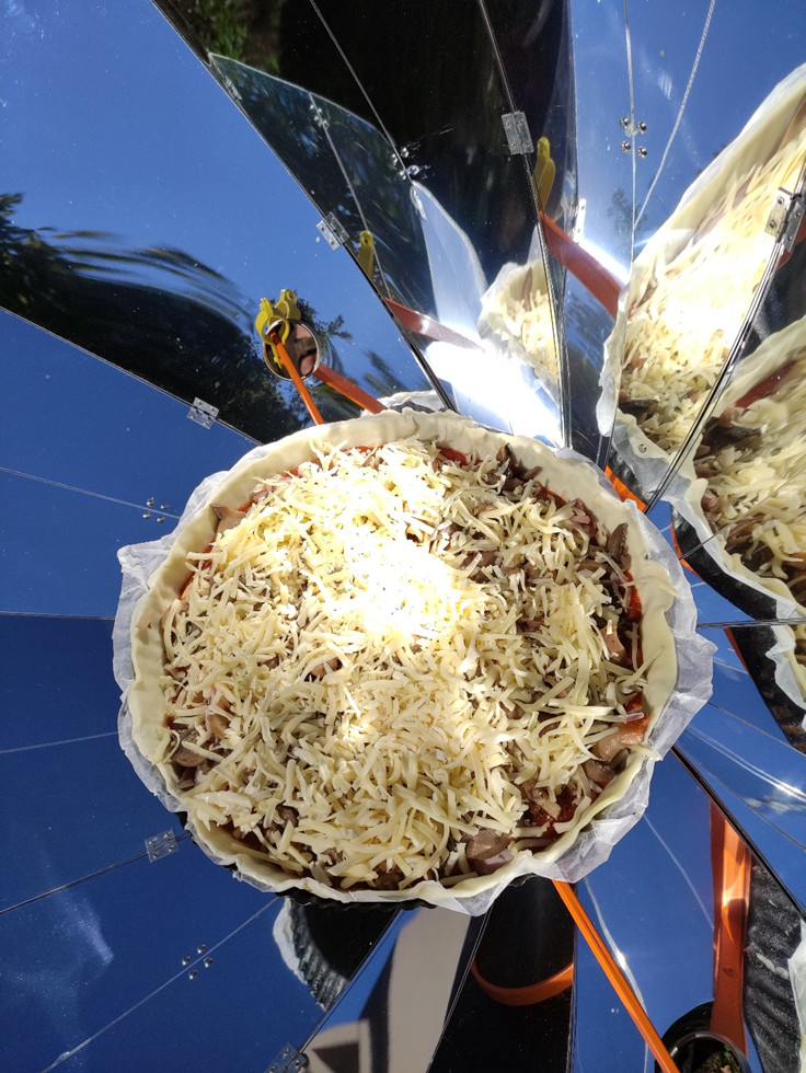 Recette solaire - Pizza aux champignons