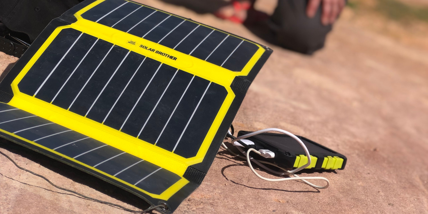 Chargeur solaire randonnee avec batterie externe