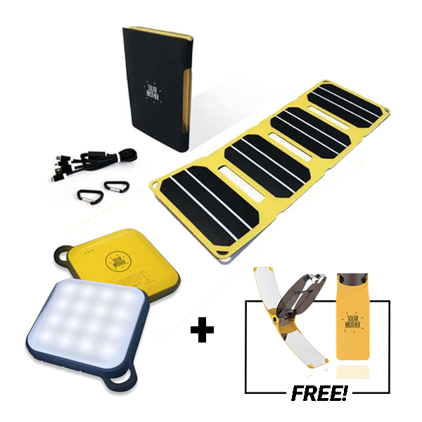 Kit caricabatterie solare da 6,5 watt per escursioni - Solar Brother