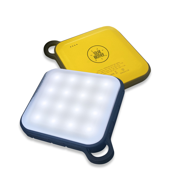 BATTERIE EXTERNE SOLAIRE UNIVERSEL JAUNE SOLAR CHARGER USB 50