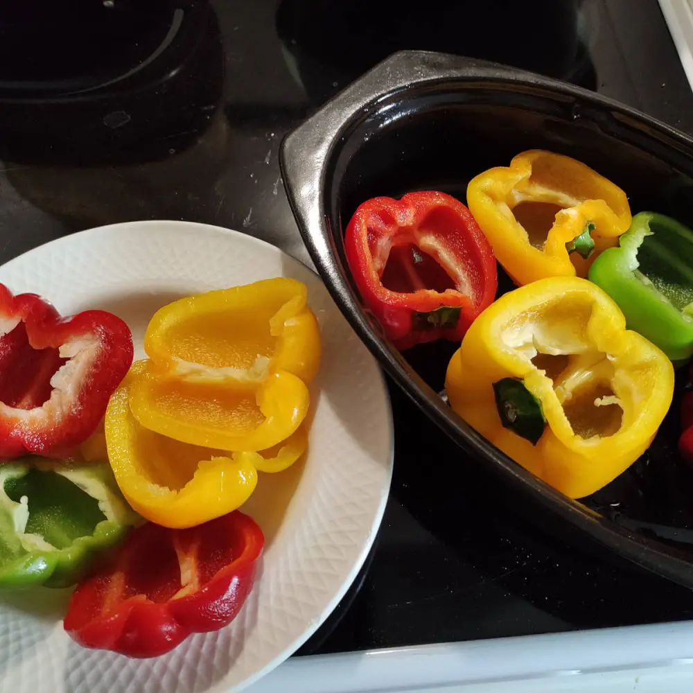 Recette de poivrons farcis aux légumes