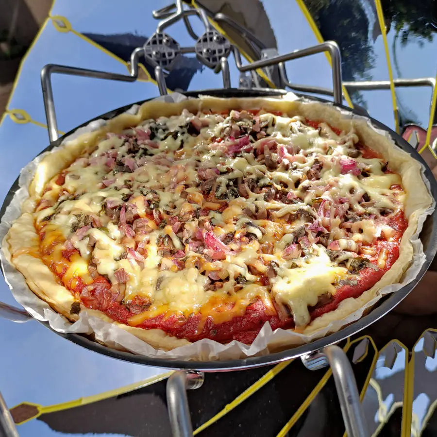 Recette de pizza aux champignons